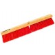 Cepillo p/barrer 24" base madera rojo 